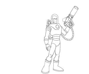 Coloring pages: Mr. Freeze, printable for kids & adults, free