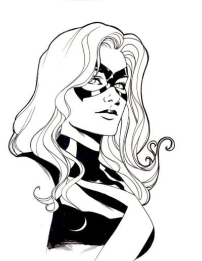 10 Bold Ms. Marvel Coloring Pages for Comic Lovers