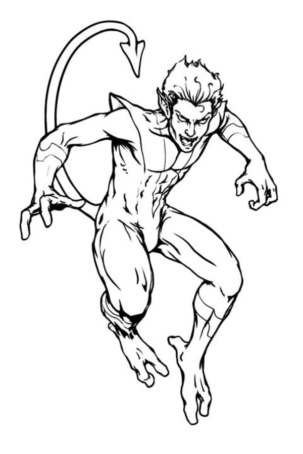 Coloring pages: Nightcrawler, printable for kids & adults, free