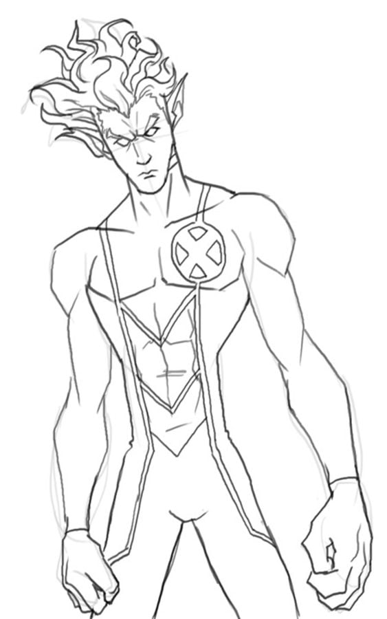 Coloring pages Nightcrawler, printable for kids & adults ...
