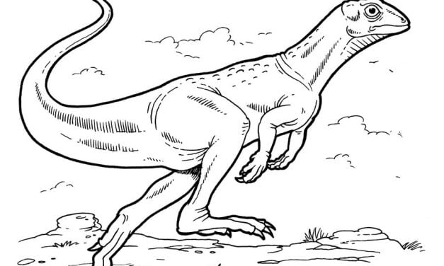 Ausmalbilder: Ornithischian Dinosaurier