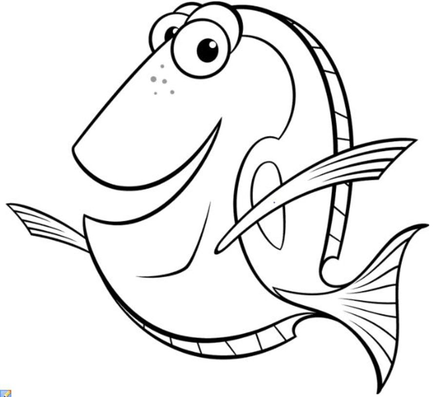 Coloring pages: Pennant coralfish 7