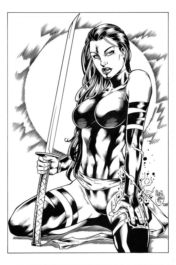 Coloring pages: Psylocke