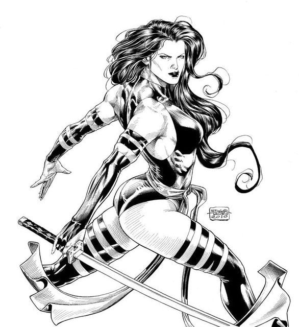 Coloriages: Psylocke