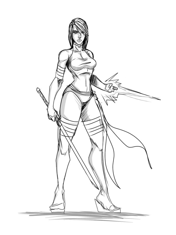 Coloring pages: Psylocke