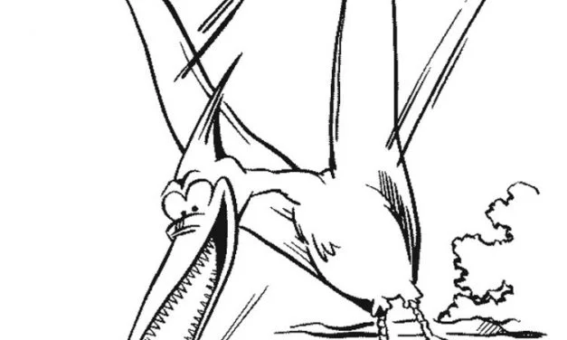 Coloring pages: Pterodactyl