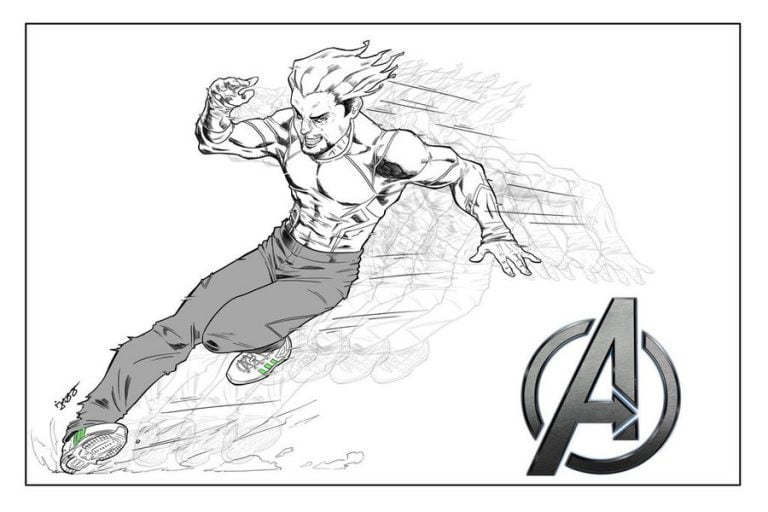 10 Quicksilver Coloring Pages Printable: Unleash Your Inner Superhero