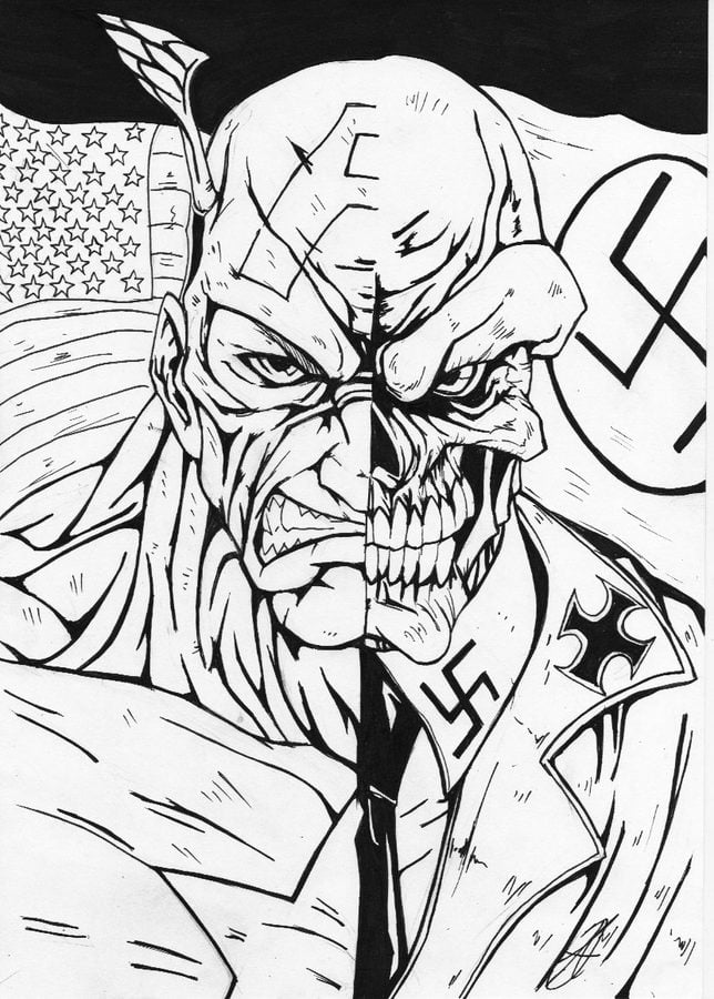 Coloring pages: Red Skull