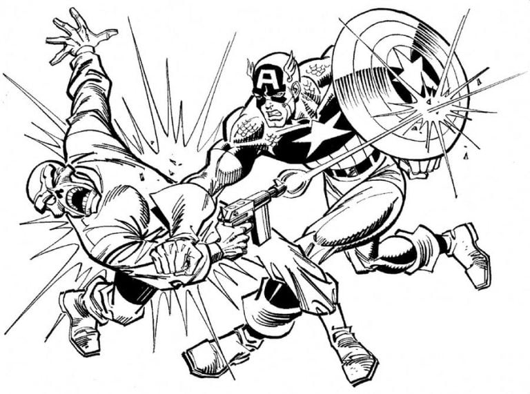 Coloring pages: Red Skull, printable for kids &amp; adults, free