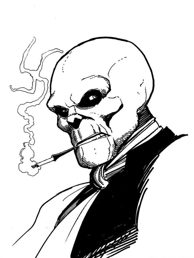 Coloring pages: Red Skull