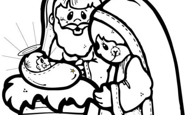 Coloring pages: Religious Christmas