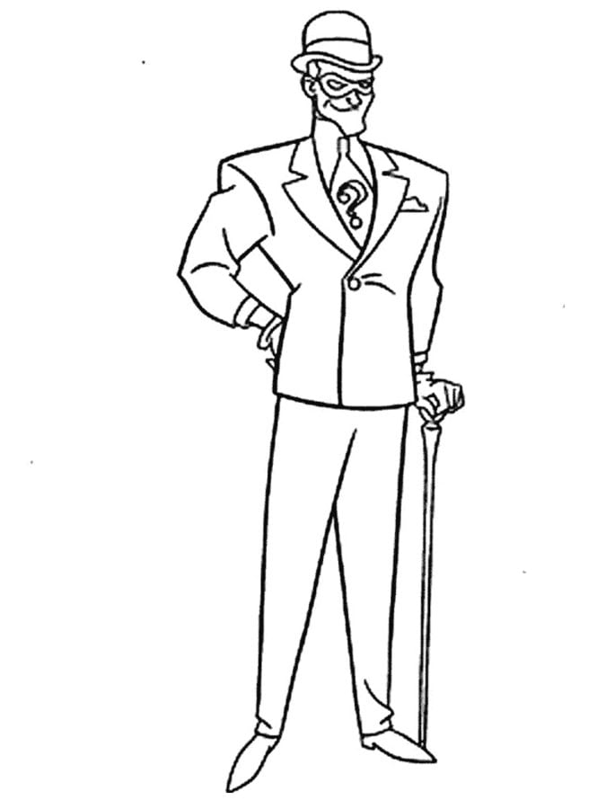 Coloring pages: Riddler 1
