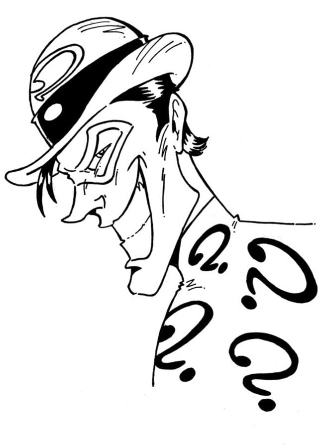 Coloring pages: Riddler 10