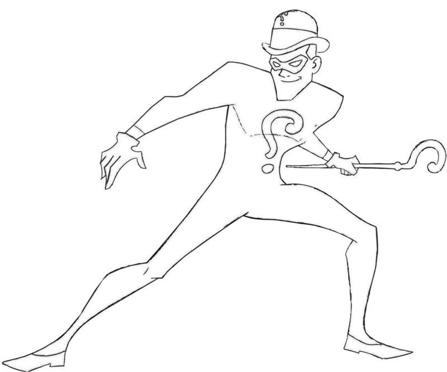 Coloring pages: Riddler 4