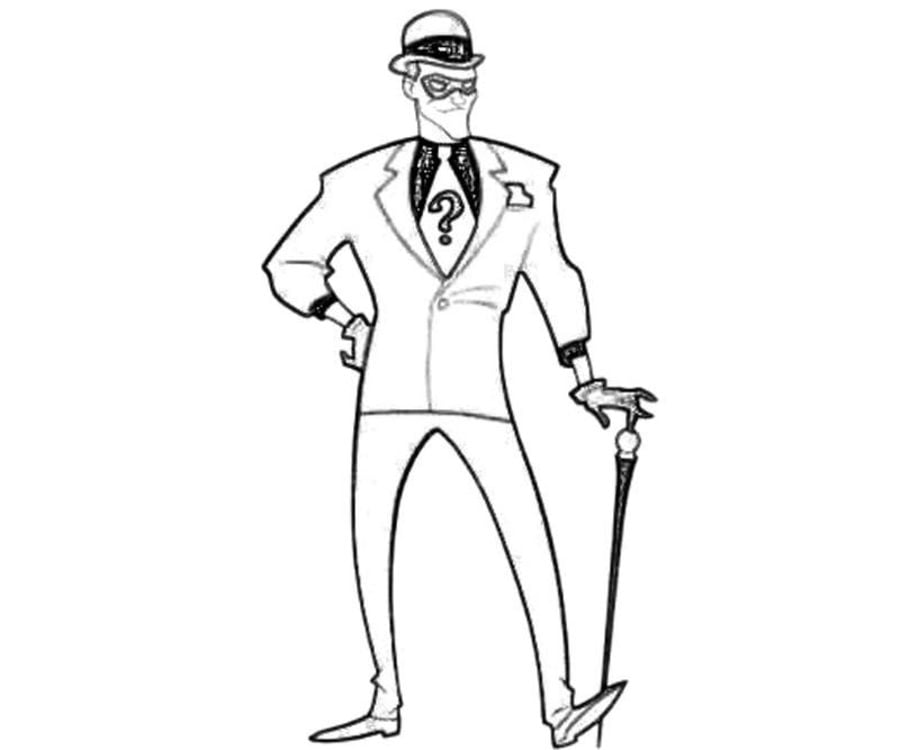 Coloring pages: Riddler