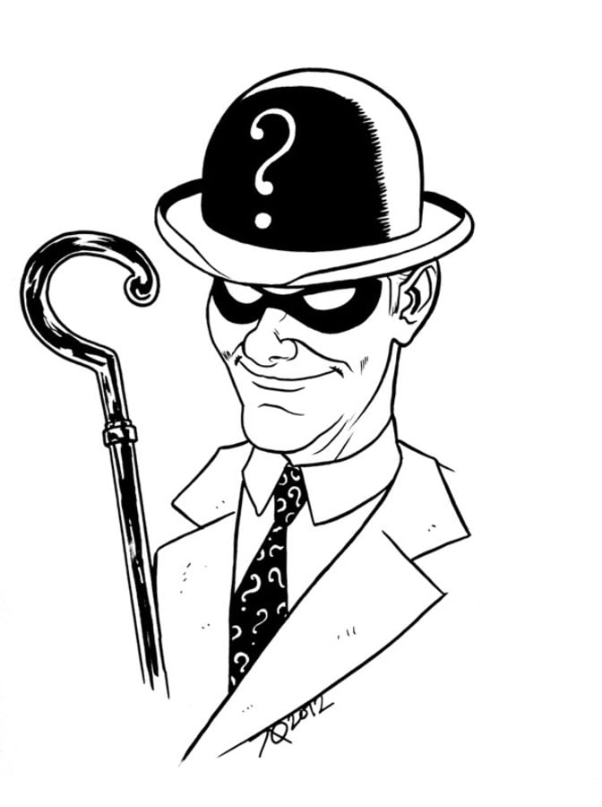 Coloring pages: Riddler 8