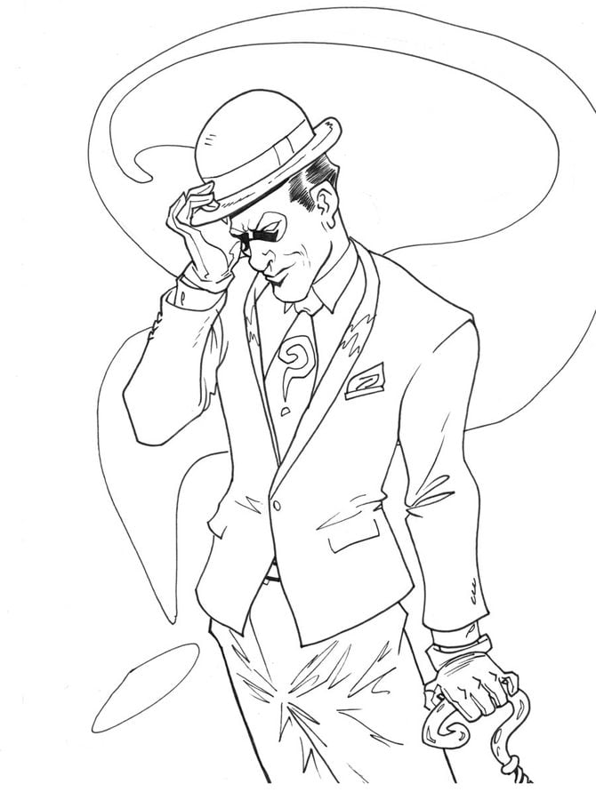 Coloring pages: Riddler 9