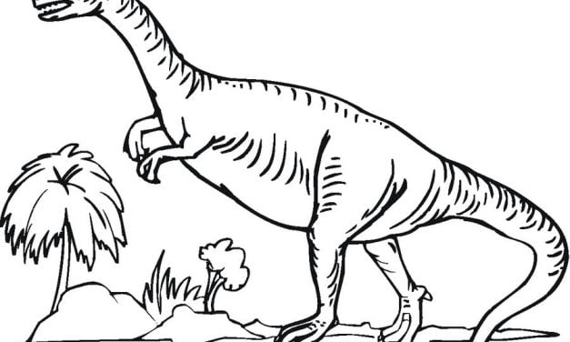 Ausmalbilder: Saurischian Dinosaurier