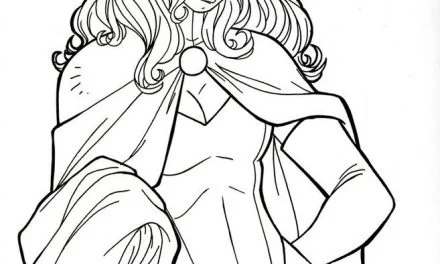 Coloriages: Sorcière rouge