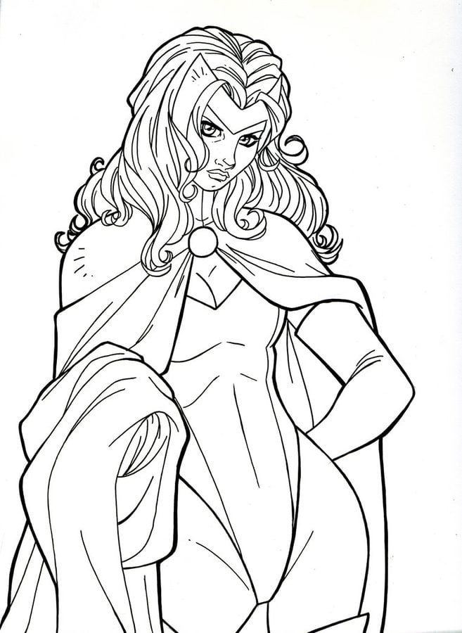 Coloring pages: Scarlet Witch 4