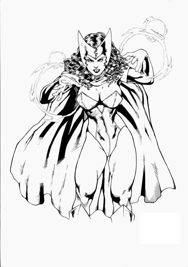 Coloring pages: Scarlet Witch 6