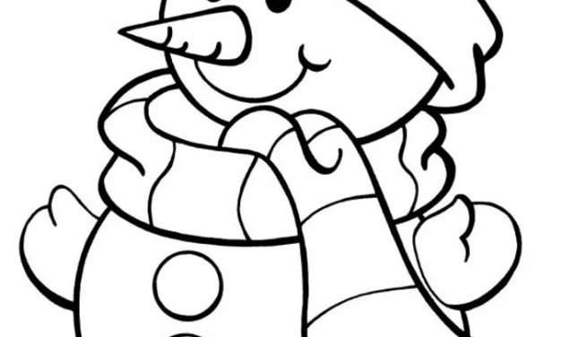 Coloring pages: Snowman