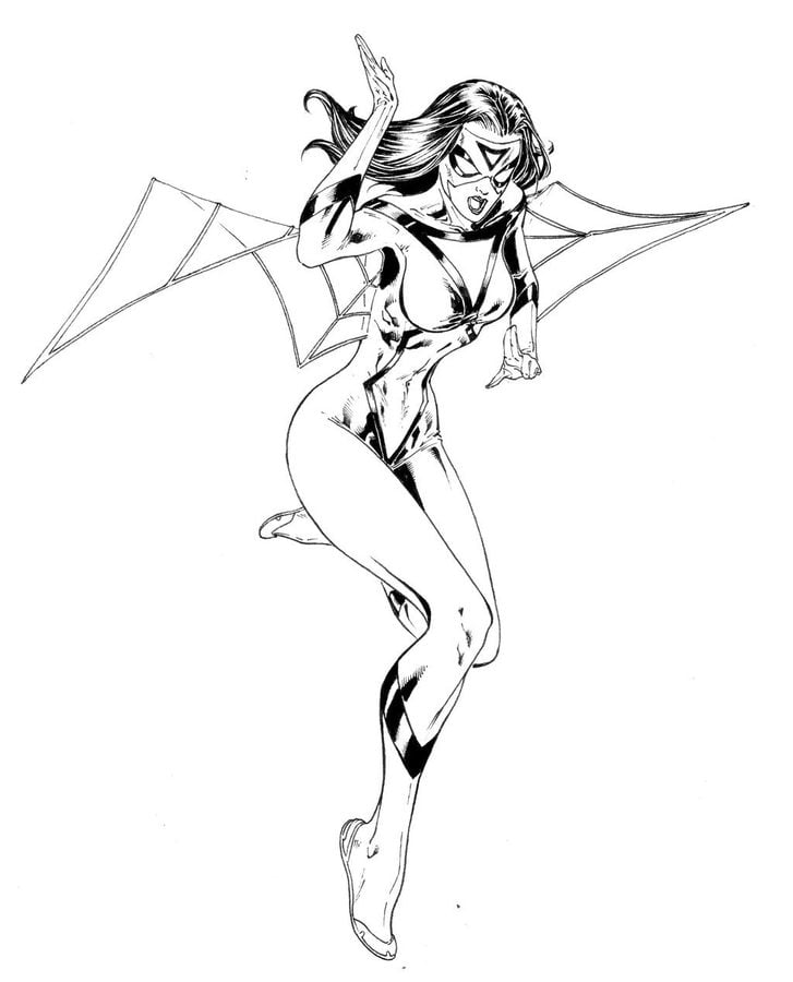 Coloring pages: Spider-Woman 8