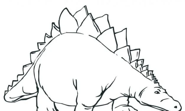 Coloring pages: Stegosaurus