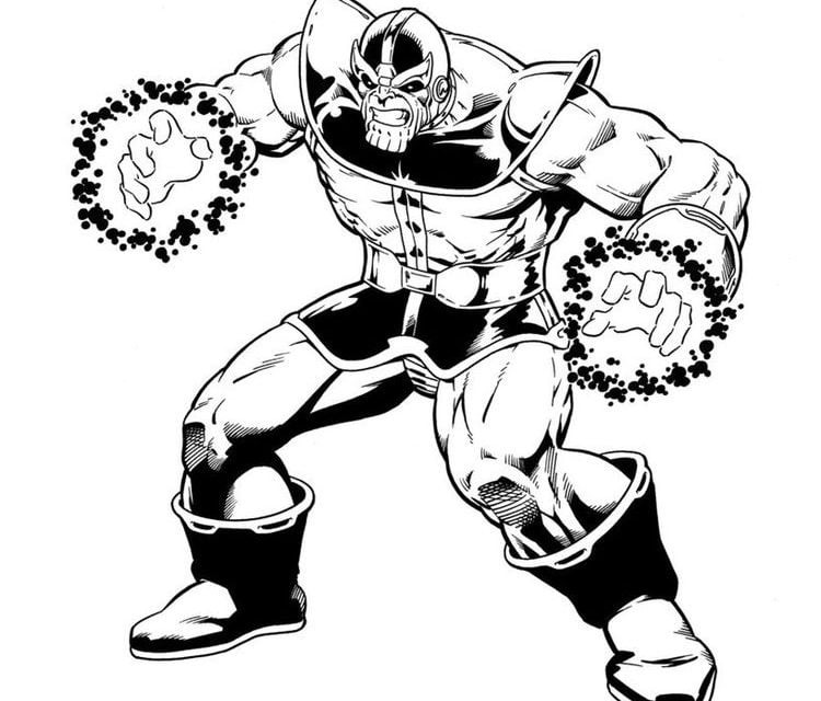 Coloring pages: Thanos