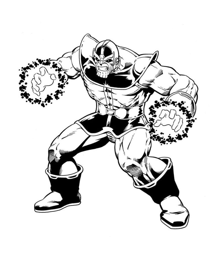 Coloring pages: Thanos