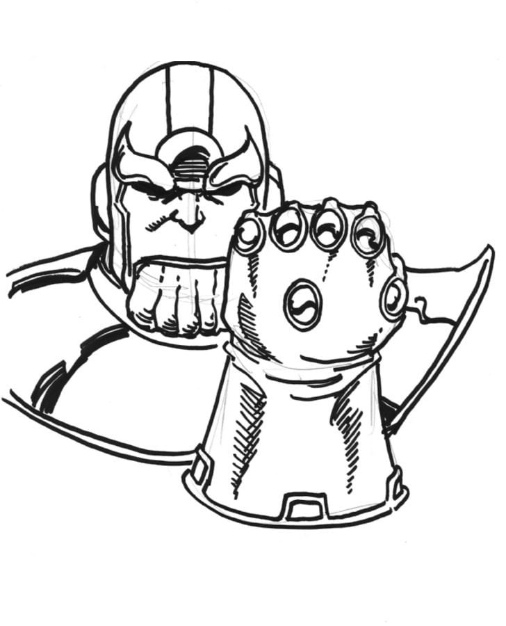 Dibujos para colorear: Thanos