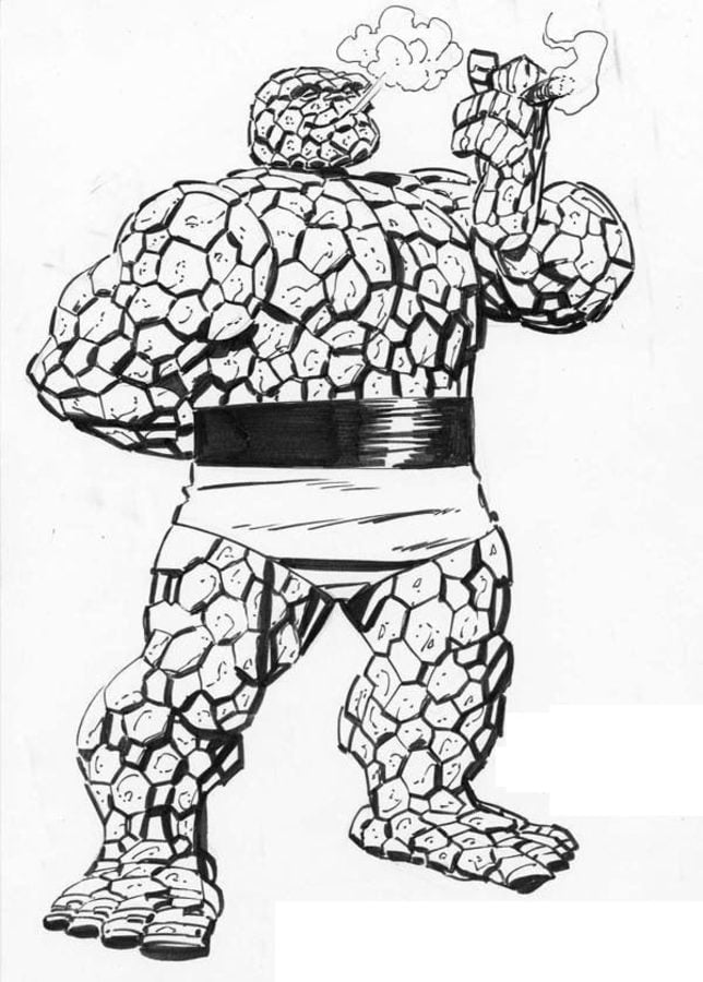 Coloring pages: Ben Grimm / Thing 2