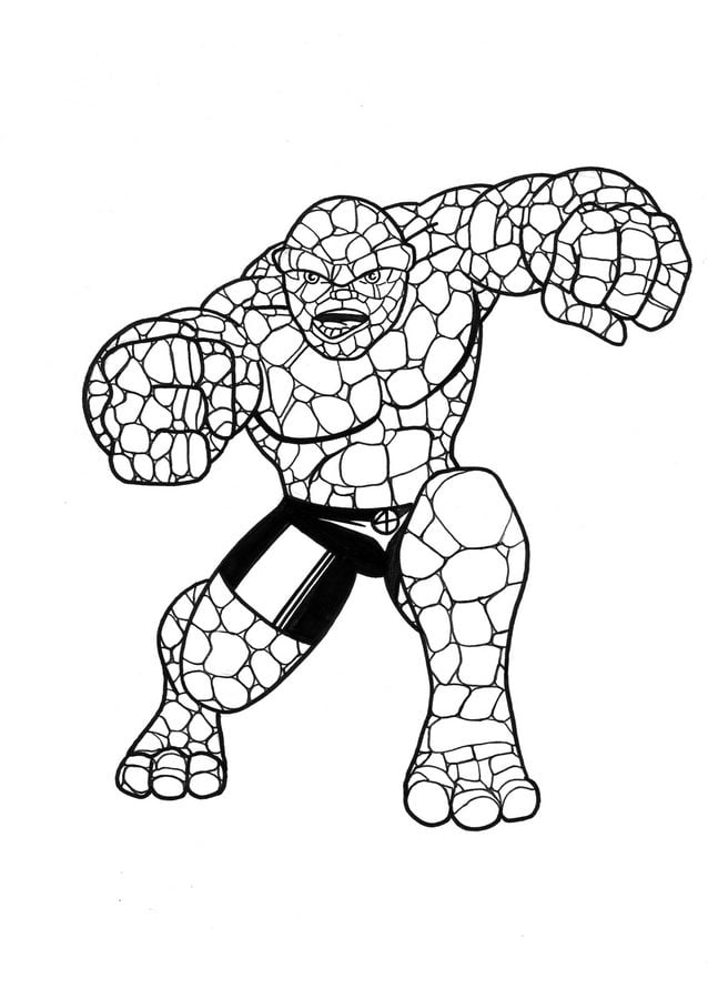 Coloring pages: Ben Grimm / Thing 6