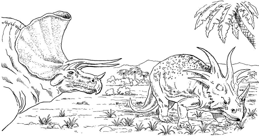 Dibujos para colorear: Triceratops