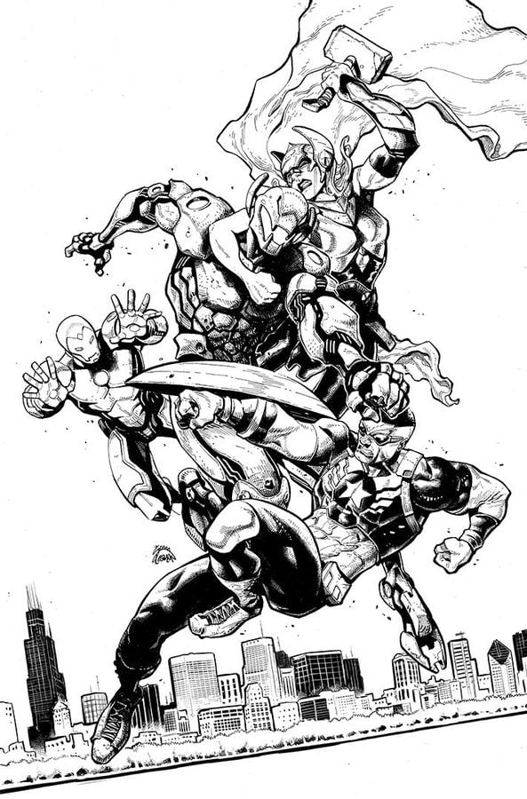 Coloring pages: Ultron 1