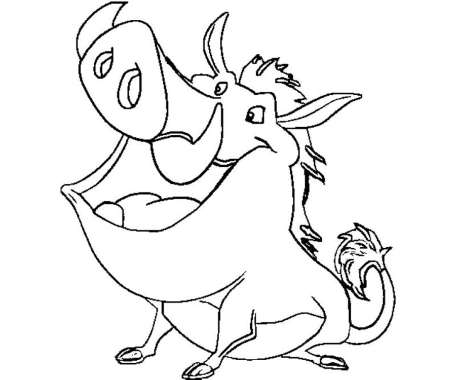 Coloring pages: Warthog 4