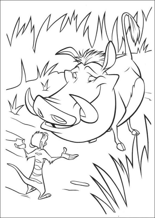 Coloring pages: Warthog 6
