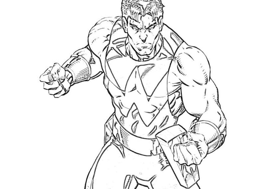 Coloring pages: Wonder Man