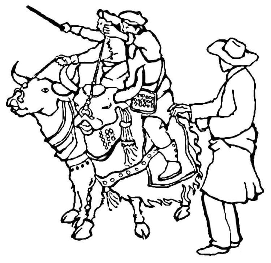 Coloring pages: Yak 9