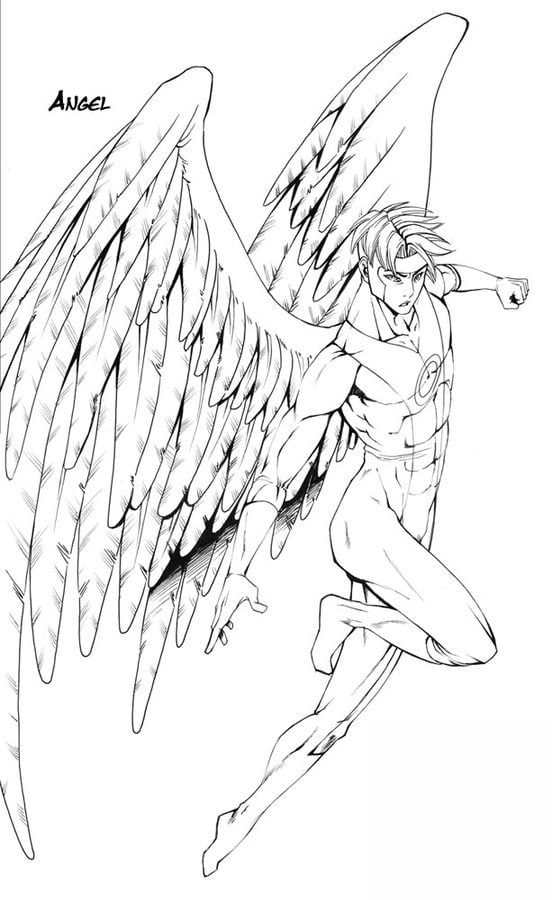Coloring pages: Angel 9