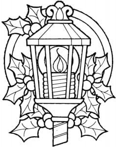 Coloring pages: Candle, printable for kids & adults, free