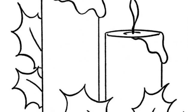 Coloring pages: Candle