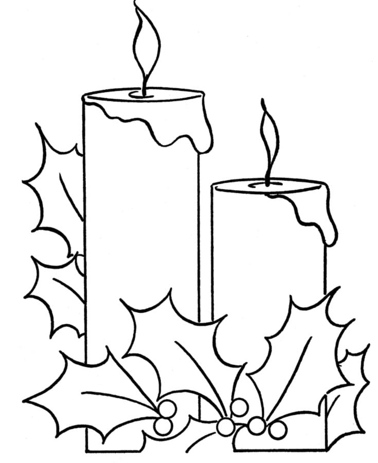 Coloring pages: Candle