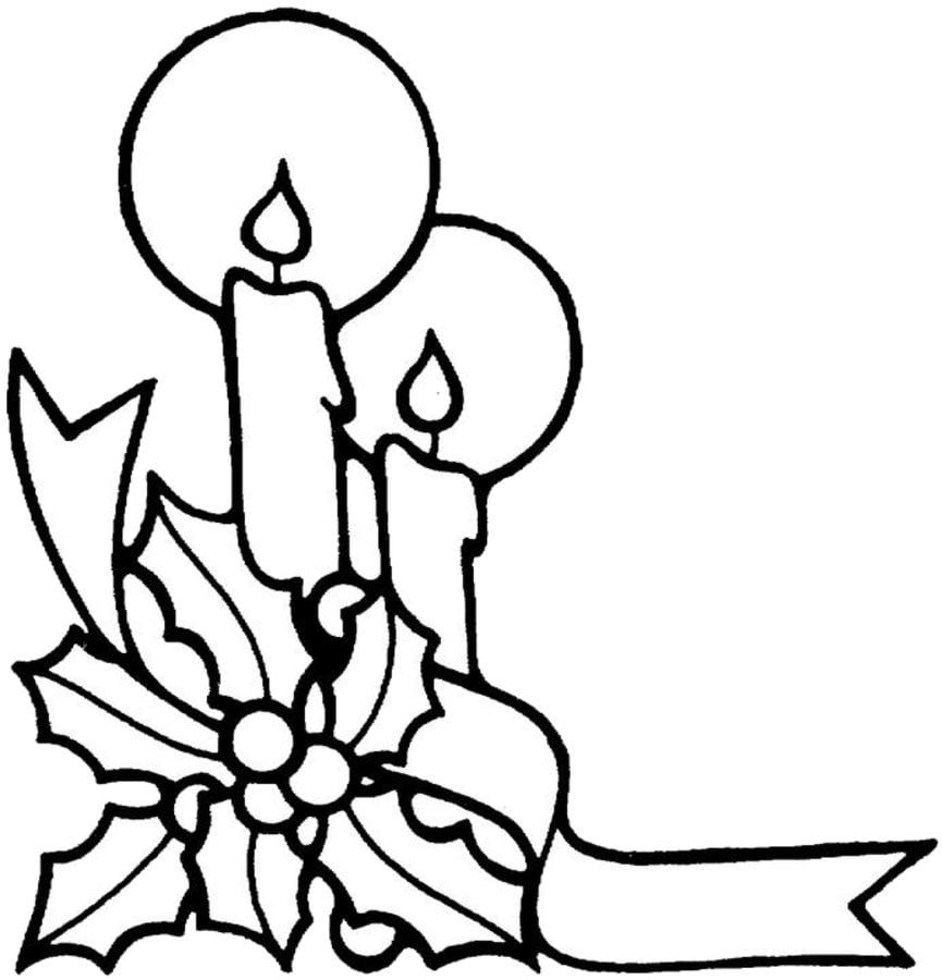 Coloring pages: Candle