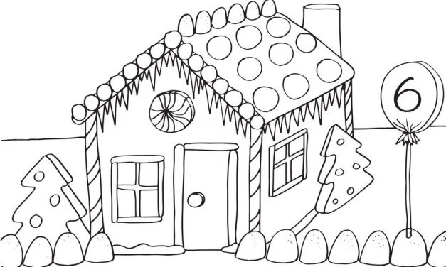 Coloring pages: Gingerbread House