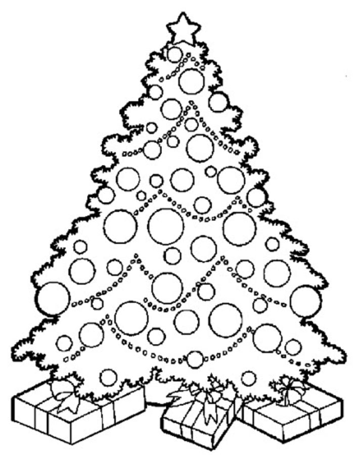 Coloring Pages Christmas Tree Printable For Kids Adults Free