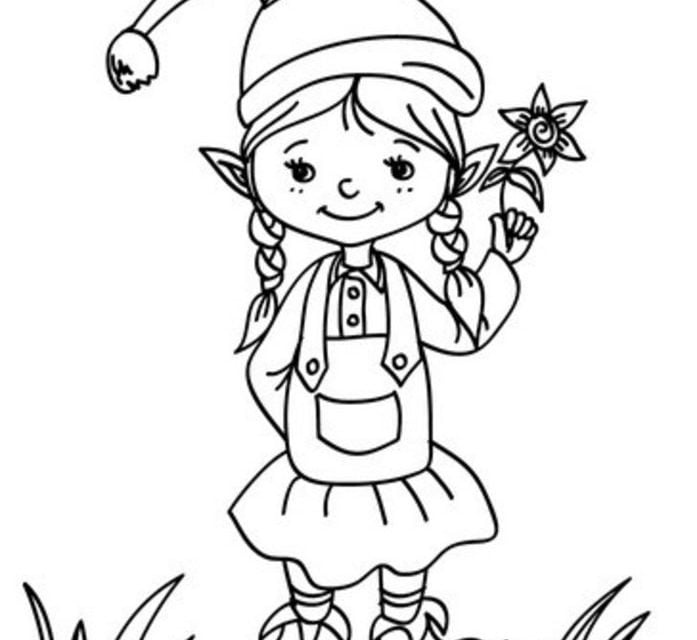 Coloring pages: Elf