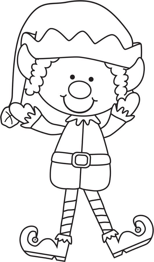 Dibujo Para Colorear Elfo Dibujos Para Imprimir Gratis Img 17665 