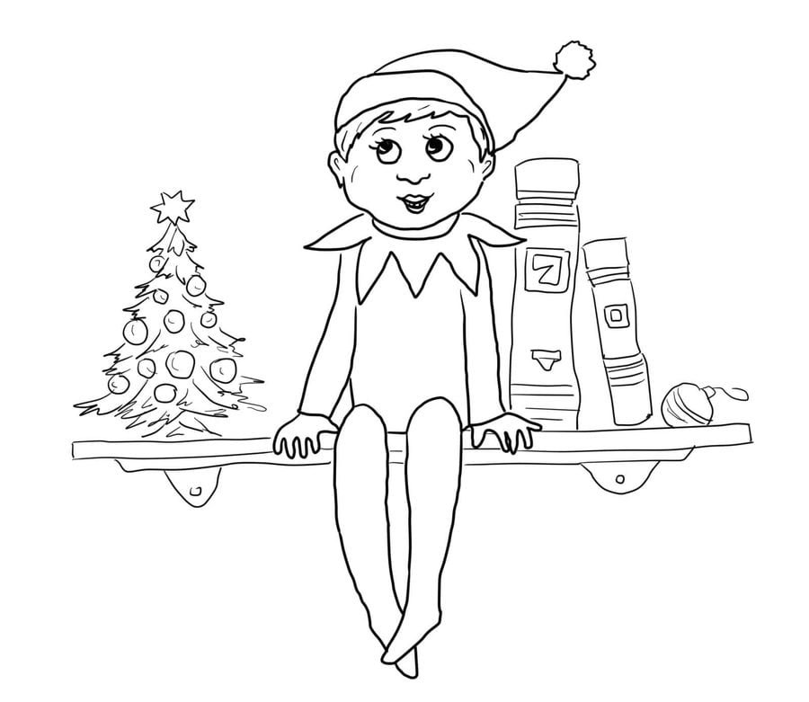 Coloring pages: Elf