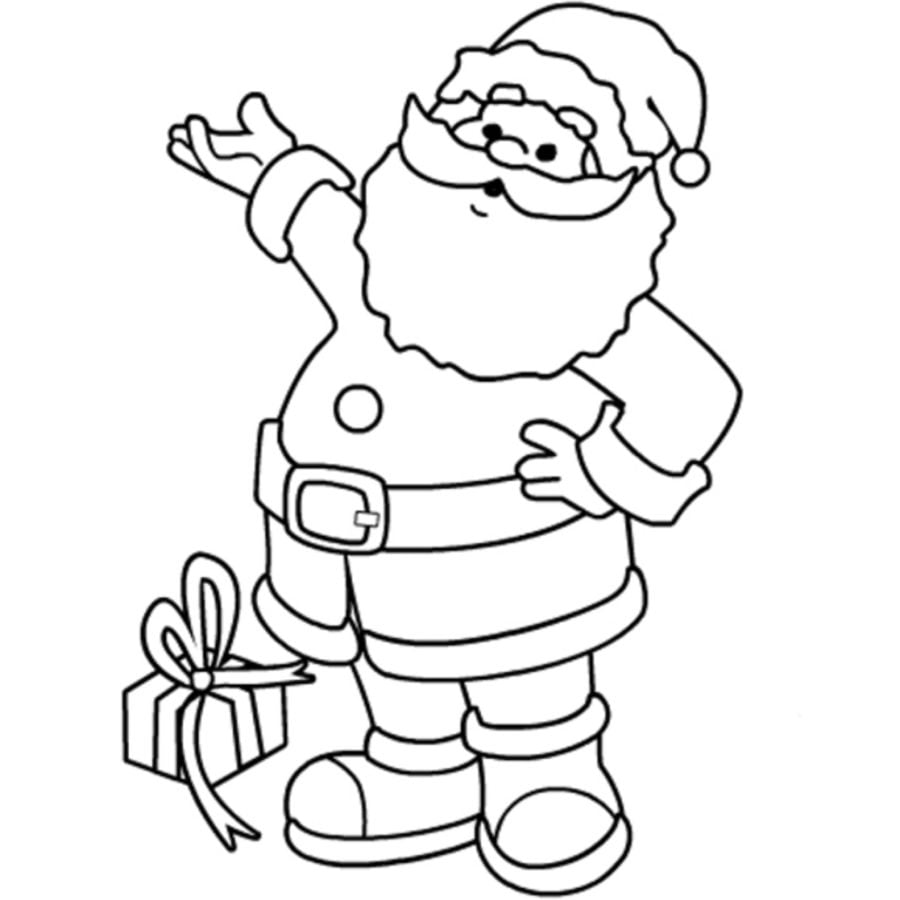 Coloring pages: Santa Claus